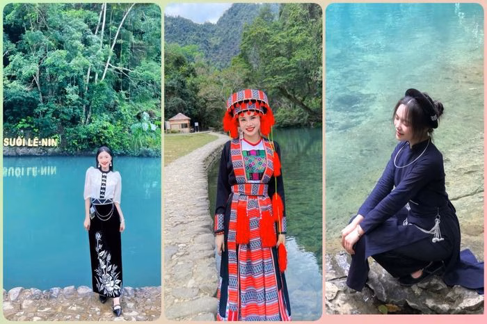 Những bộ trang phục dân tộc rực rỡ giúp du khách hòa mình vào không gian văn hóa bản địa.