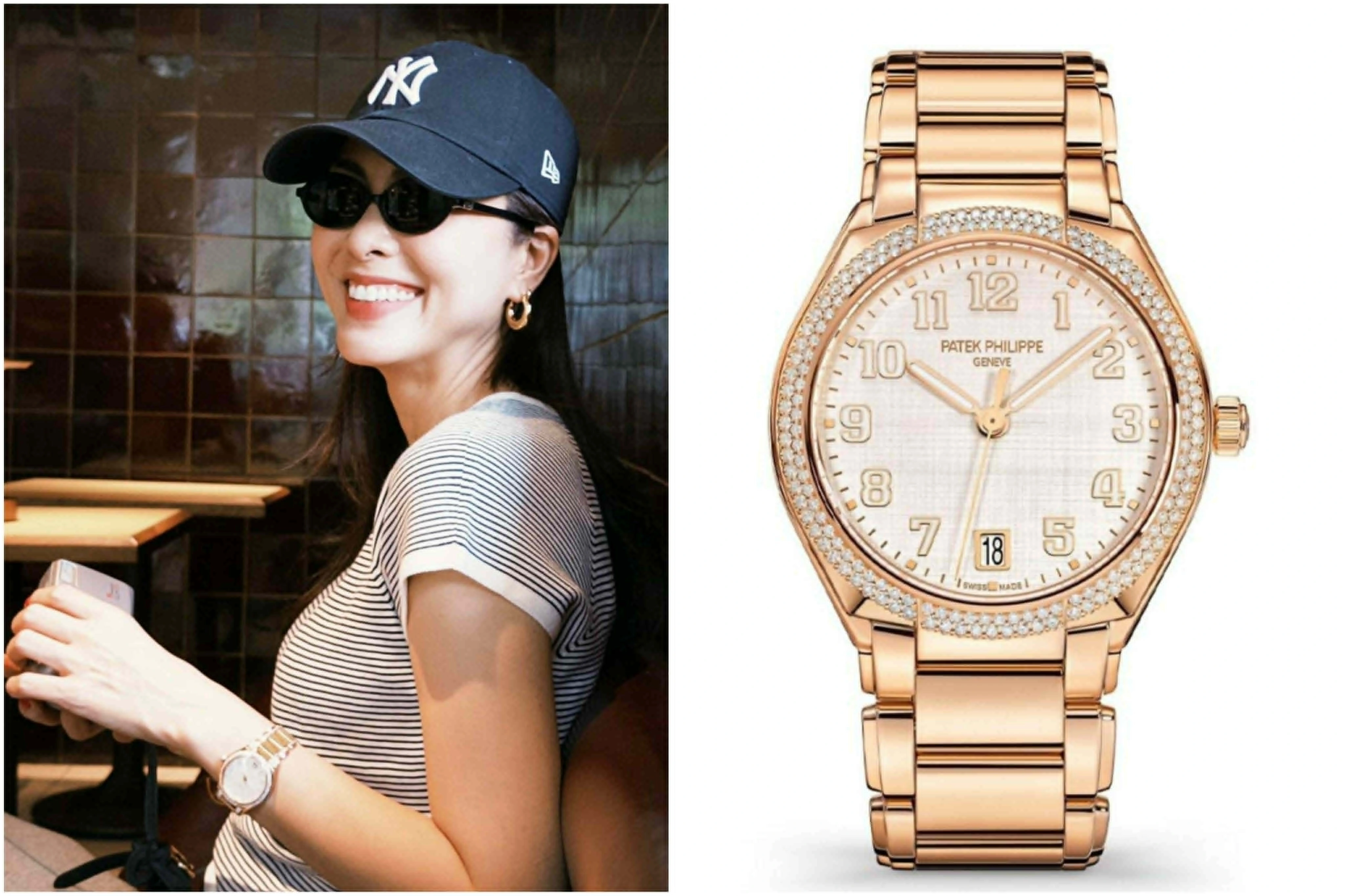 Mẫu đồng hồ Twenty-4 Automatic 7300/1200R-010 của Patek Philippe trên tay Tăng Thanh Hà có mức giá ước tính gần 1,6 tỷ đồng.